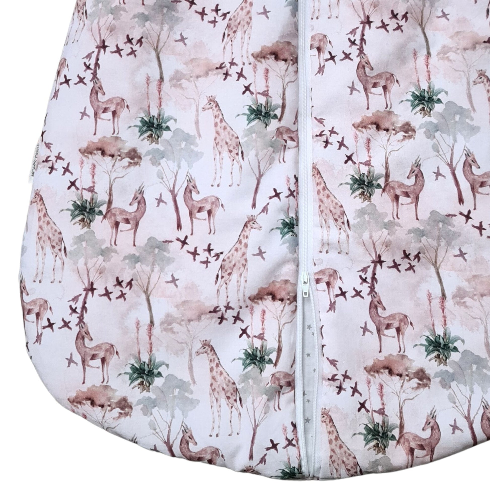 sleeping bag for baby 2 way zip safari jungle pattern