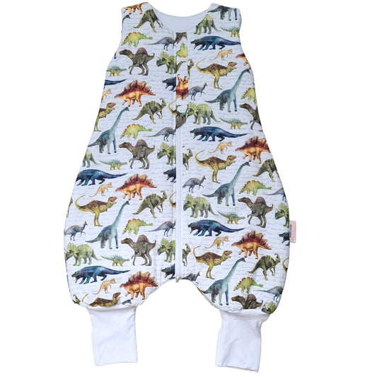 baby toddler sleeping bags 1-4 years with dinosaurs pattern with foldable feet 2.5 tog