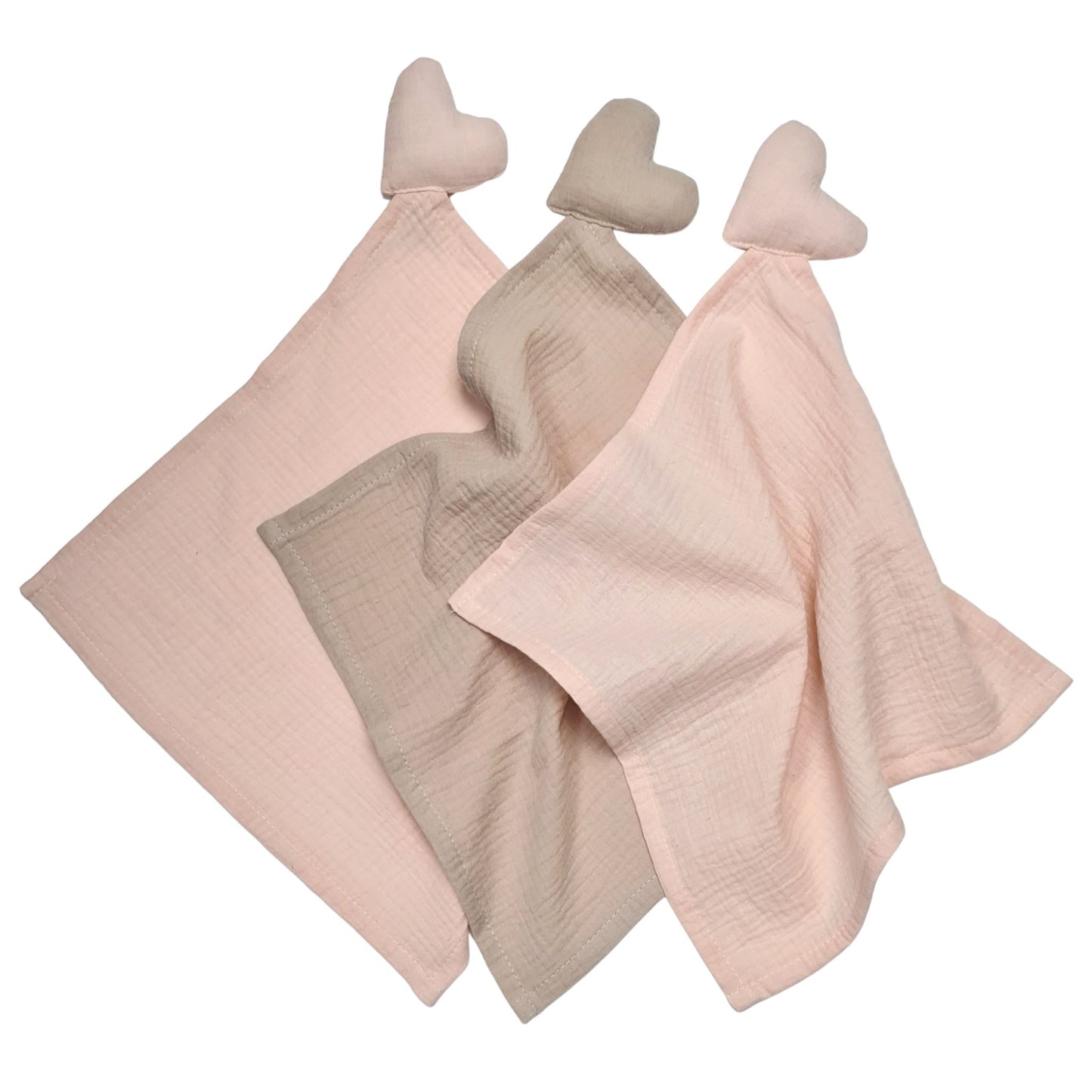 muslin squares 3 pack comforter blanket security blanket pink