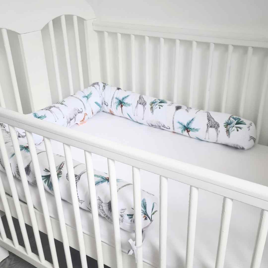 evCushy Bolster Pillow Cot Bed Bumper Toddler Kids Bed Protector