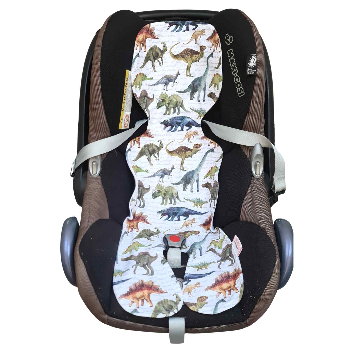 evcushy liner for car seat cotton breathable 0-9 months antisweat insert dinosaurs cover for car seat