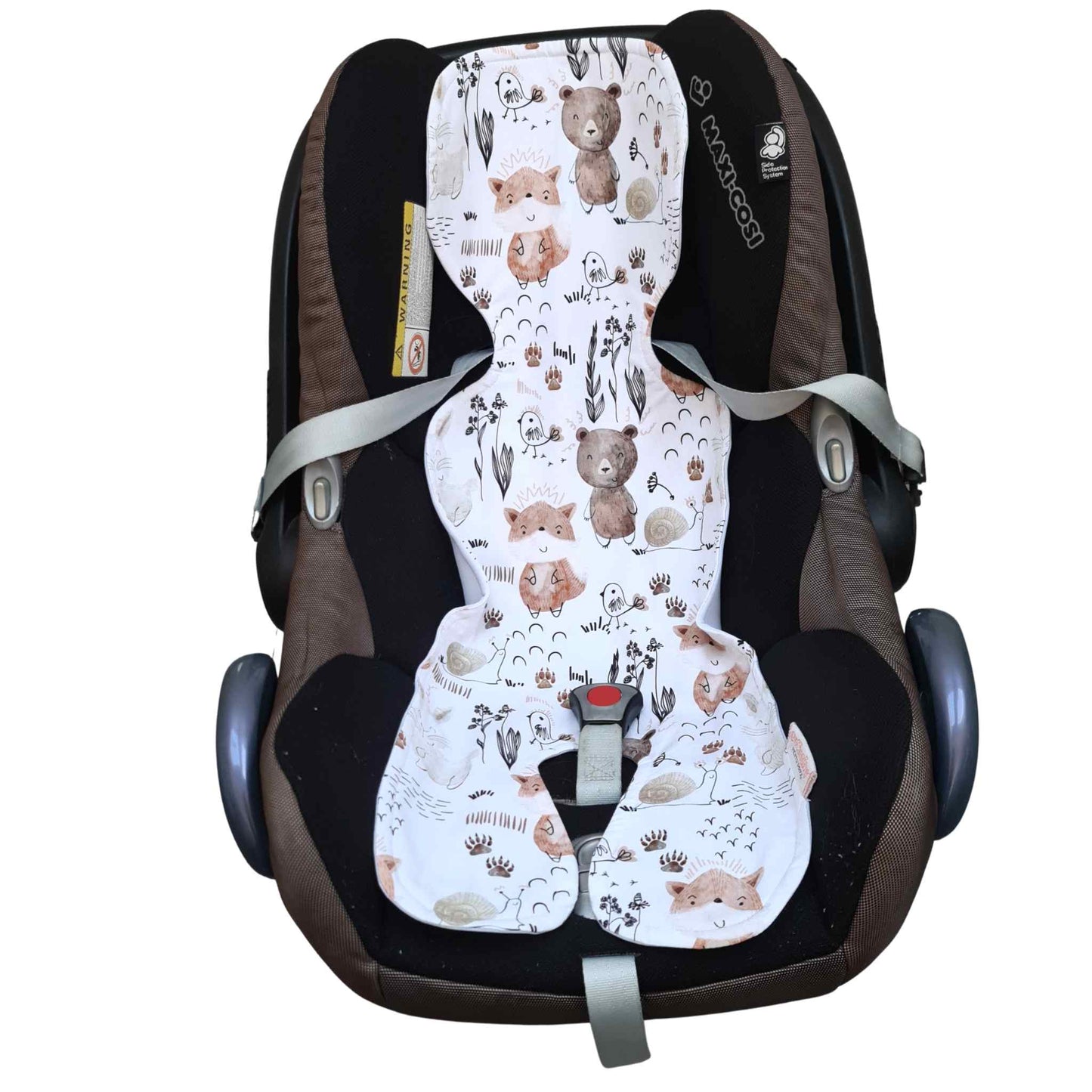 evcushy liner for car seat cotton breathable 0-9 months antisweat insert forest cover for car seat