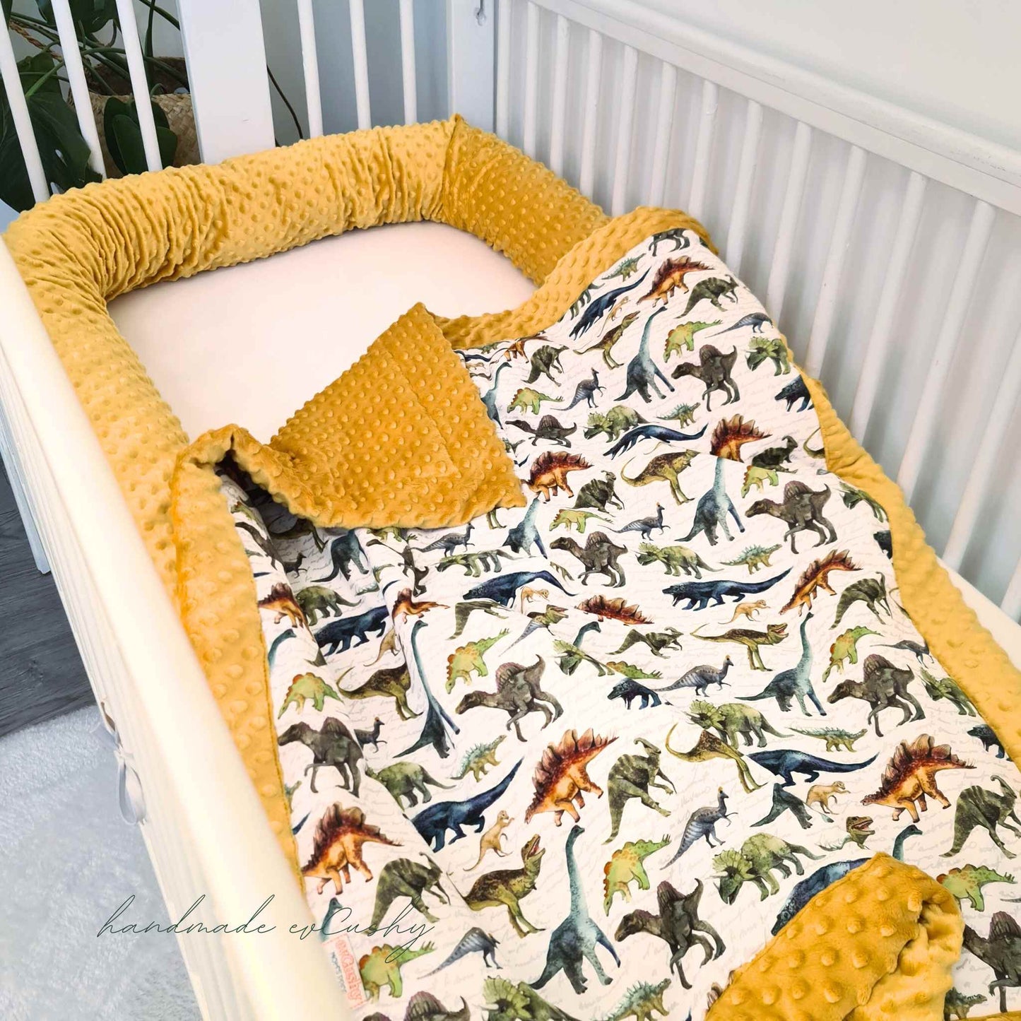 blanket for children dinosaurs mustard yellow warm blanket fleece