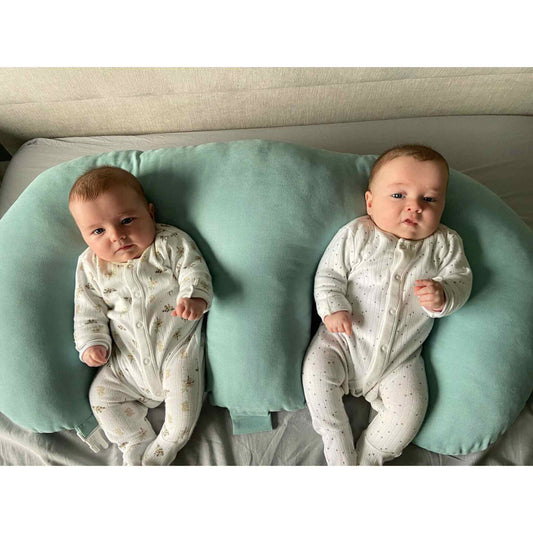 mint pillow for feeding twins comfortable nursing pillow for easy infants feeds est and play plus tummy time evcushy