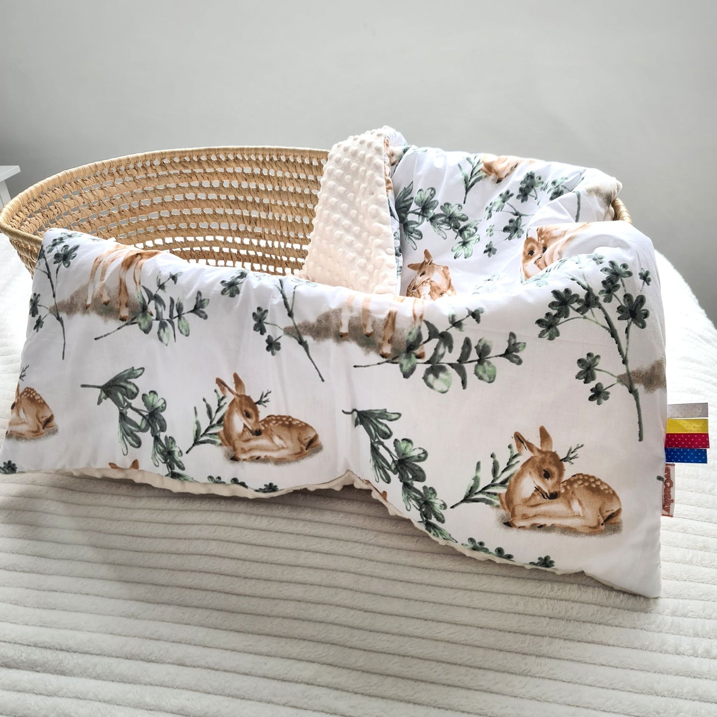 wildland animals pattern quilt for baby warm blanket and pillow