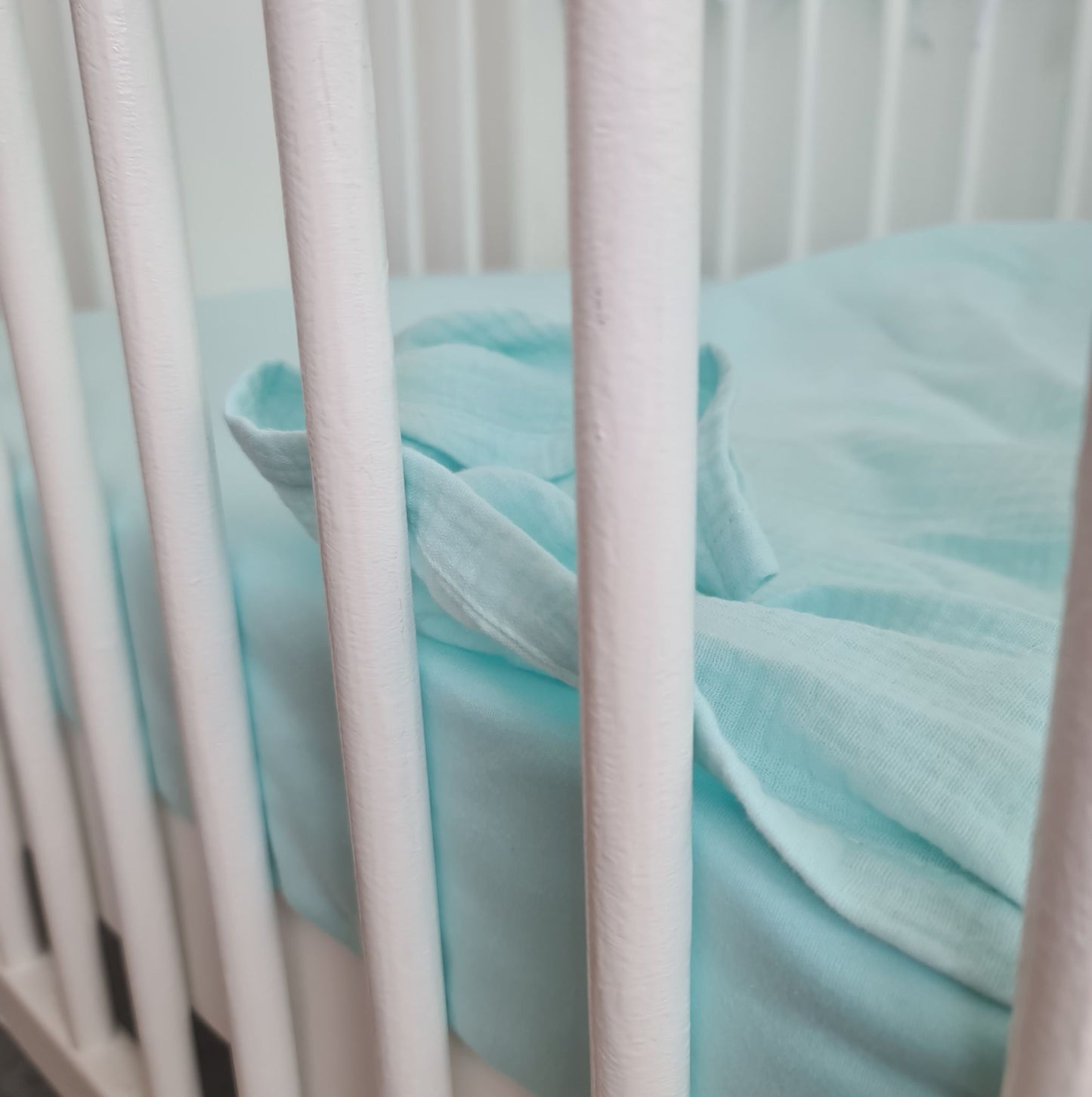 swaddling blanket breathable muslin cotton swaddle large blue