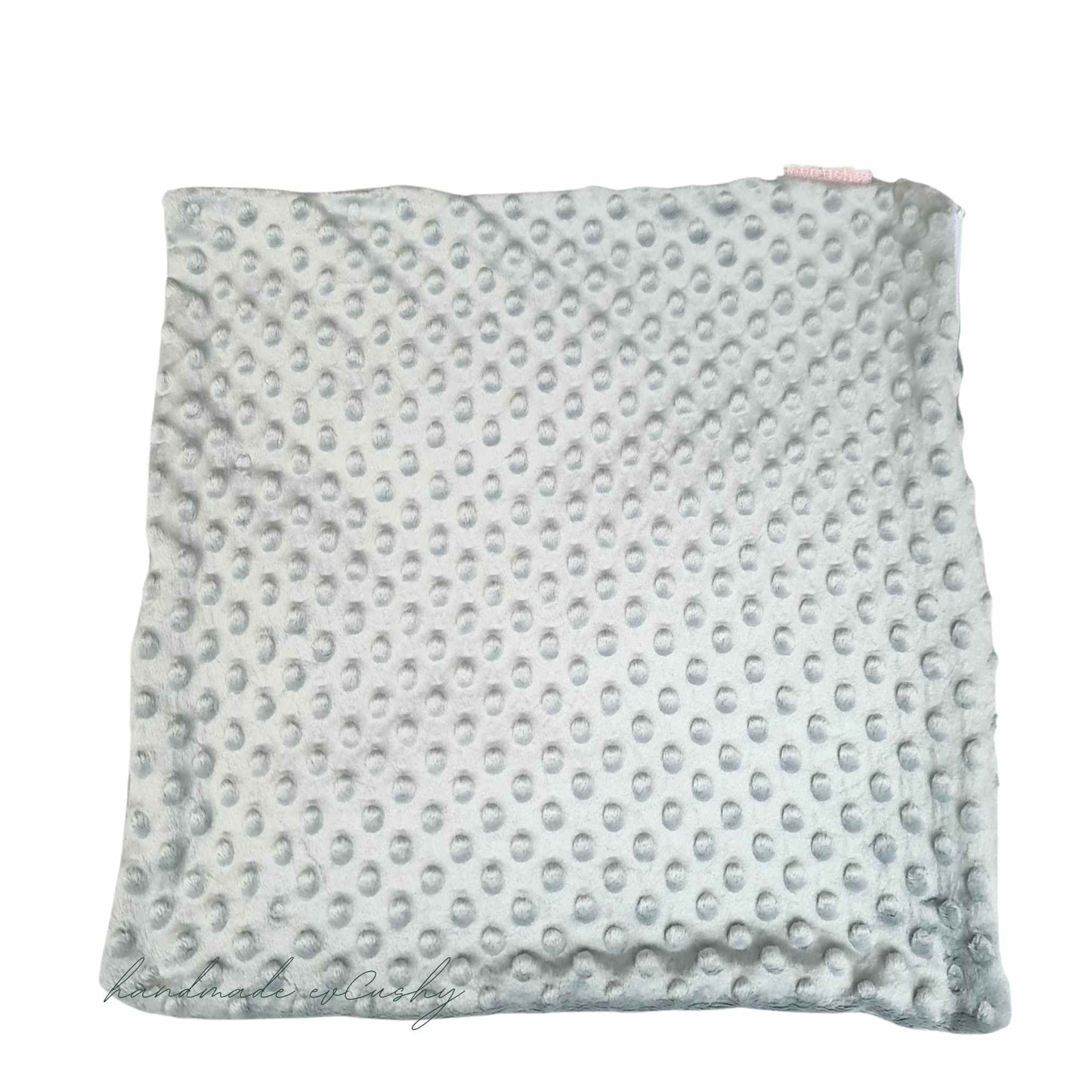 soft fleece cover for pillow with zip grey