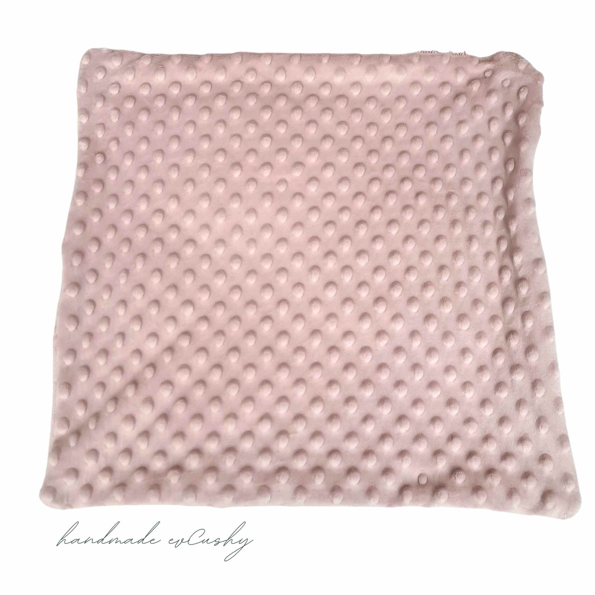 soft fleece cover for pillow with zip pink