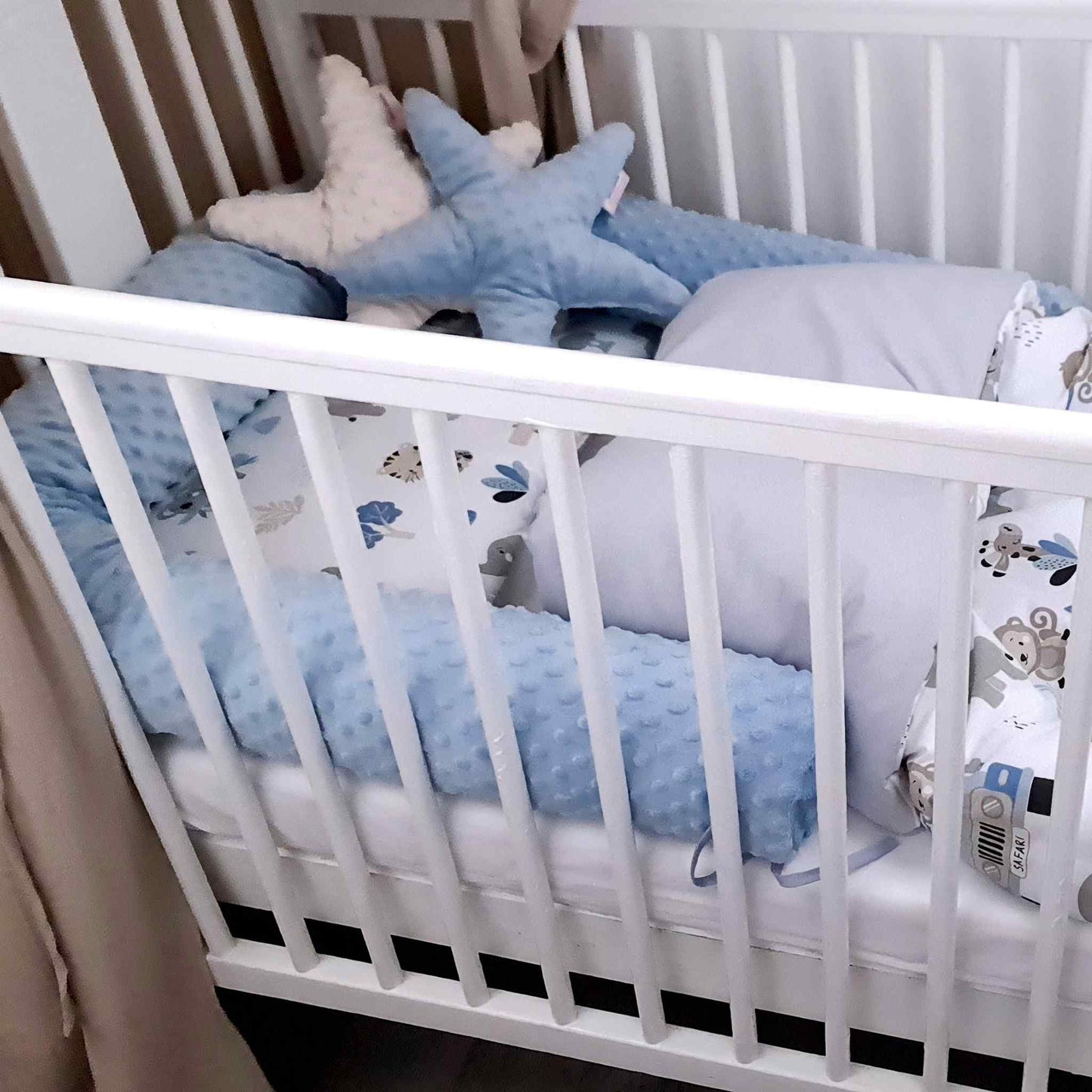 toddler bedding duvet quilt pillow blue baby boy cot bedding bumper