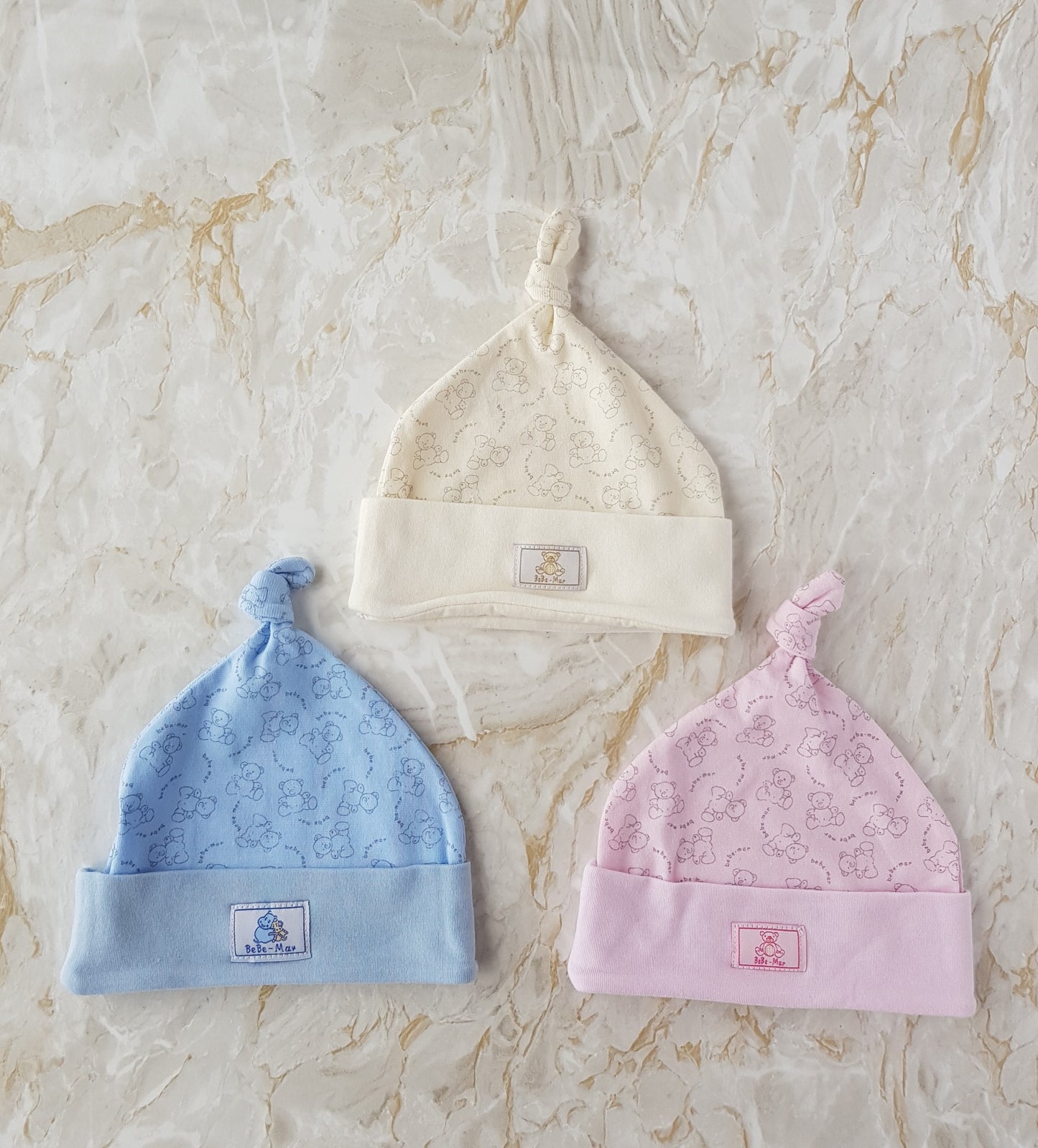Baby Hat Cotton Knotted Beanie Newborn