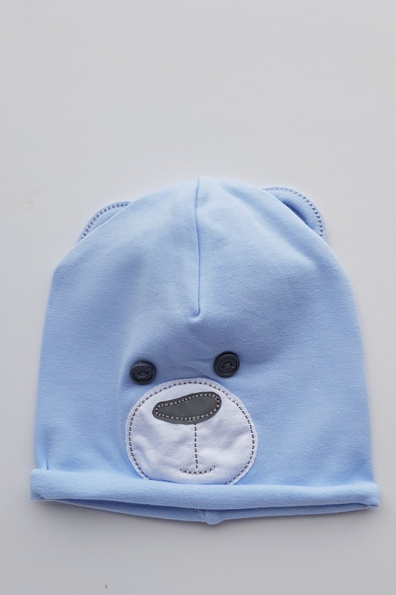 Beanie For a Little Boy With Bear Design