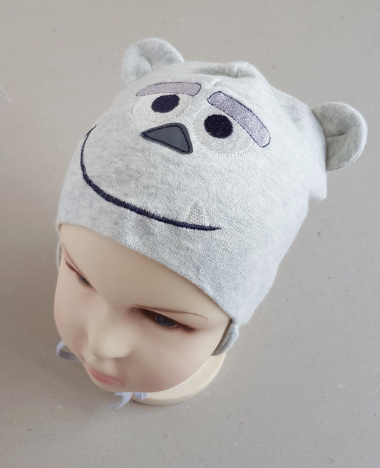 warm hat for little boy bonnet lovinghats nice&cosy polskie wiazane czapki
