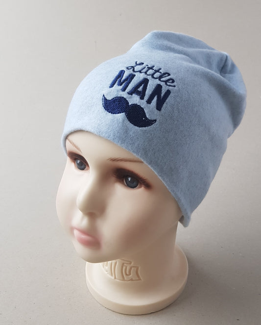 Beanie hat for boys Little MAN 4-24 months
