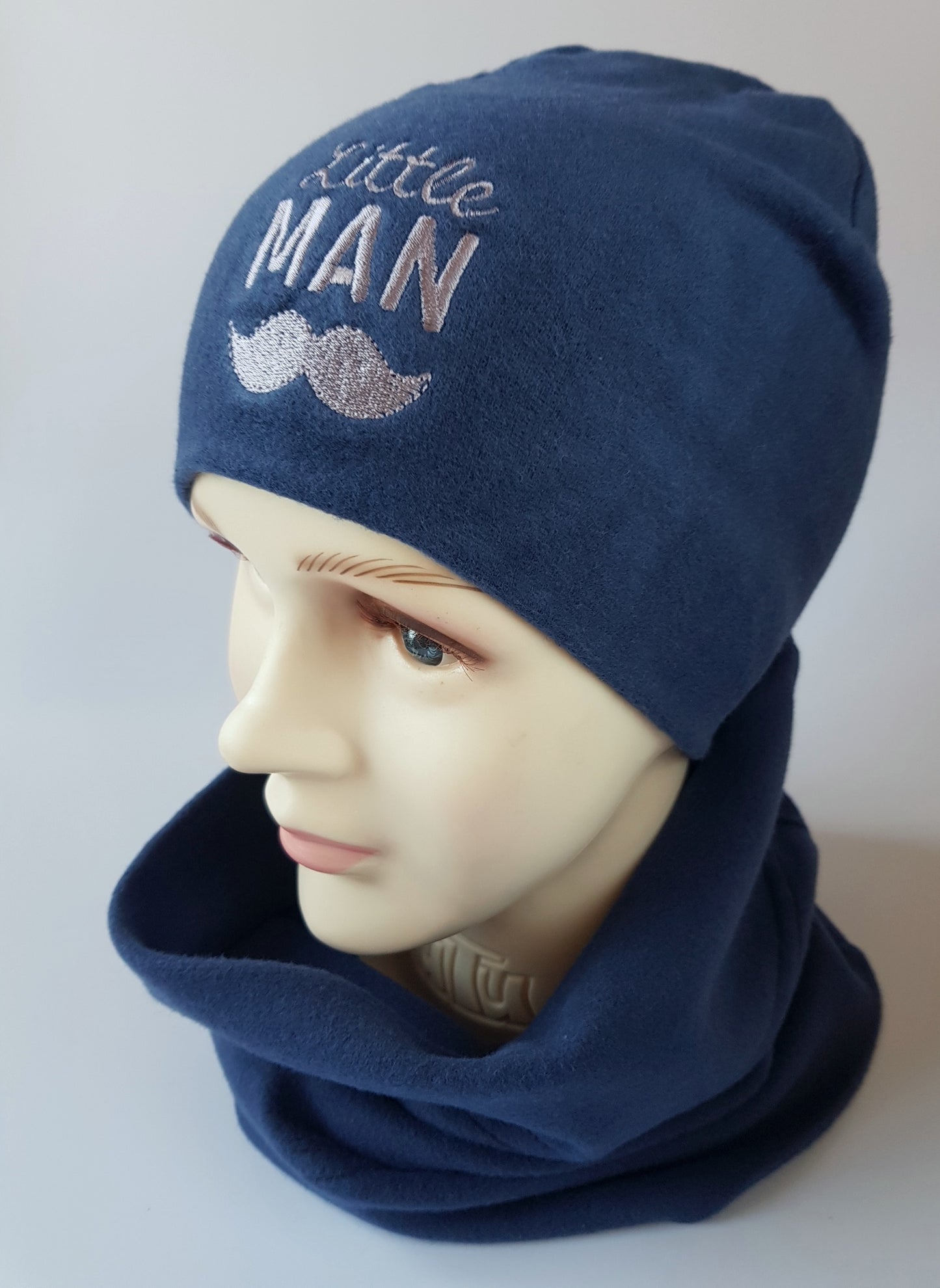 Kids Cotton Hat with “Little MAN” Embroidery