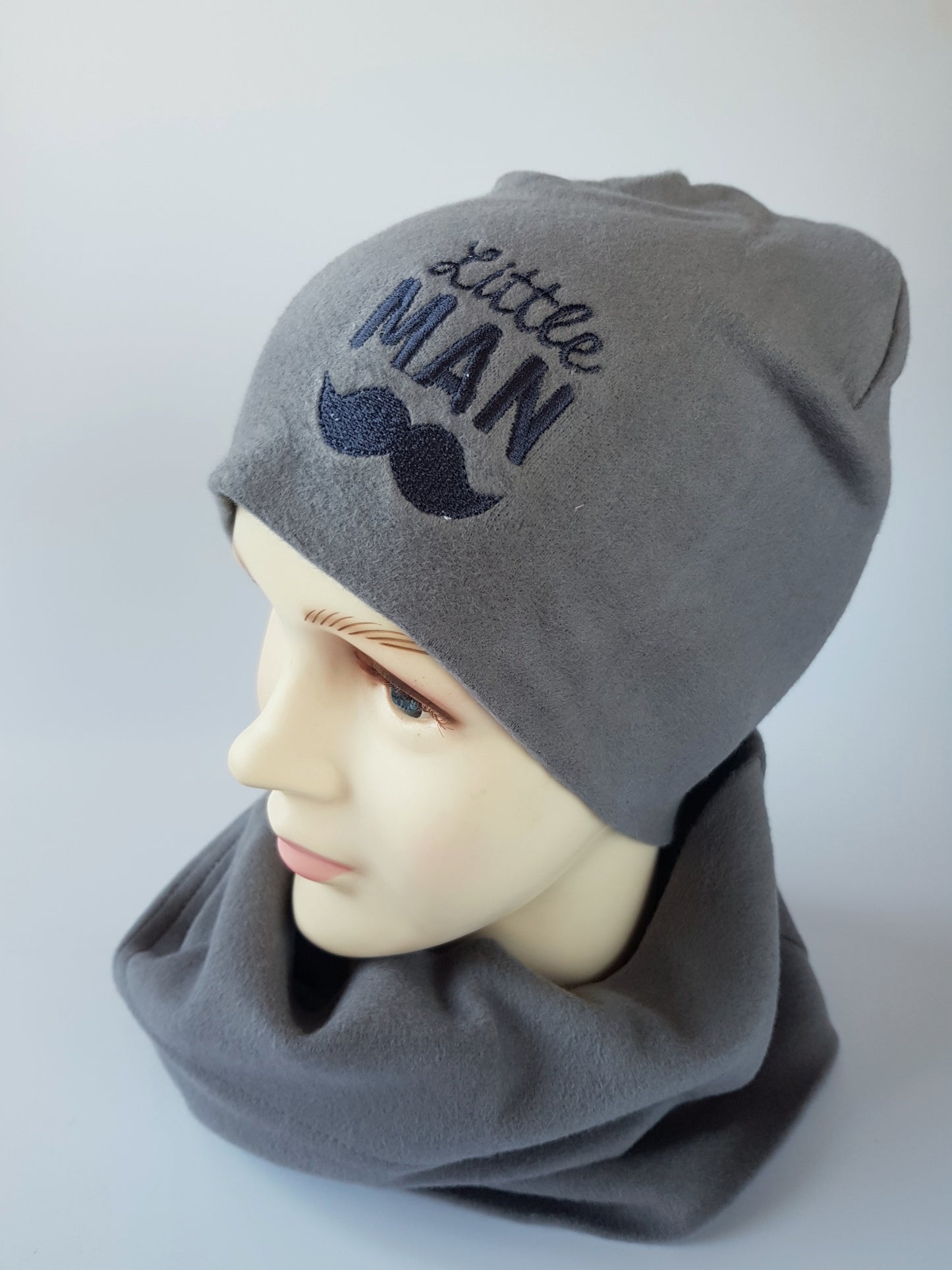 Kids Cotton Hat with “Little MAN” Embroidery