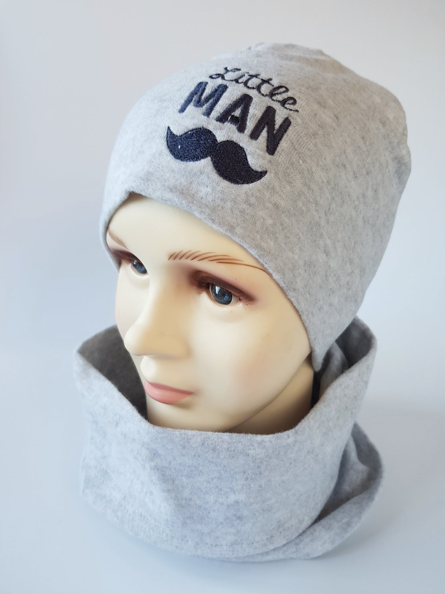 Kids Cotton Hat with “Little MAN” Embroidery