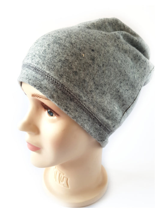 Beanie Warm Hat plain grey 1-6 years