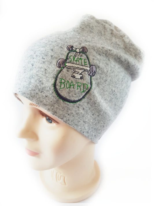 Beanie Warm Hat for Boys loving skateboard