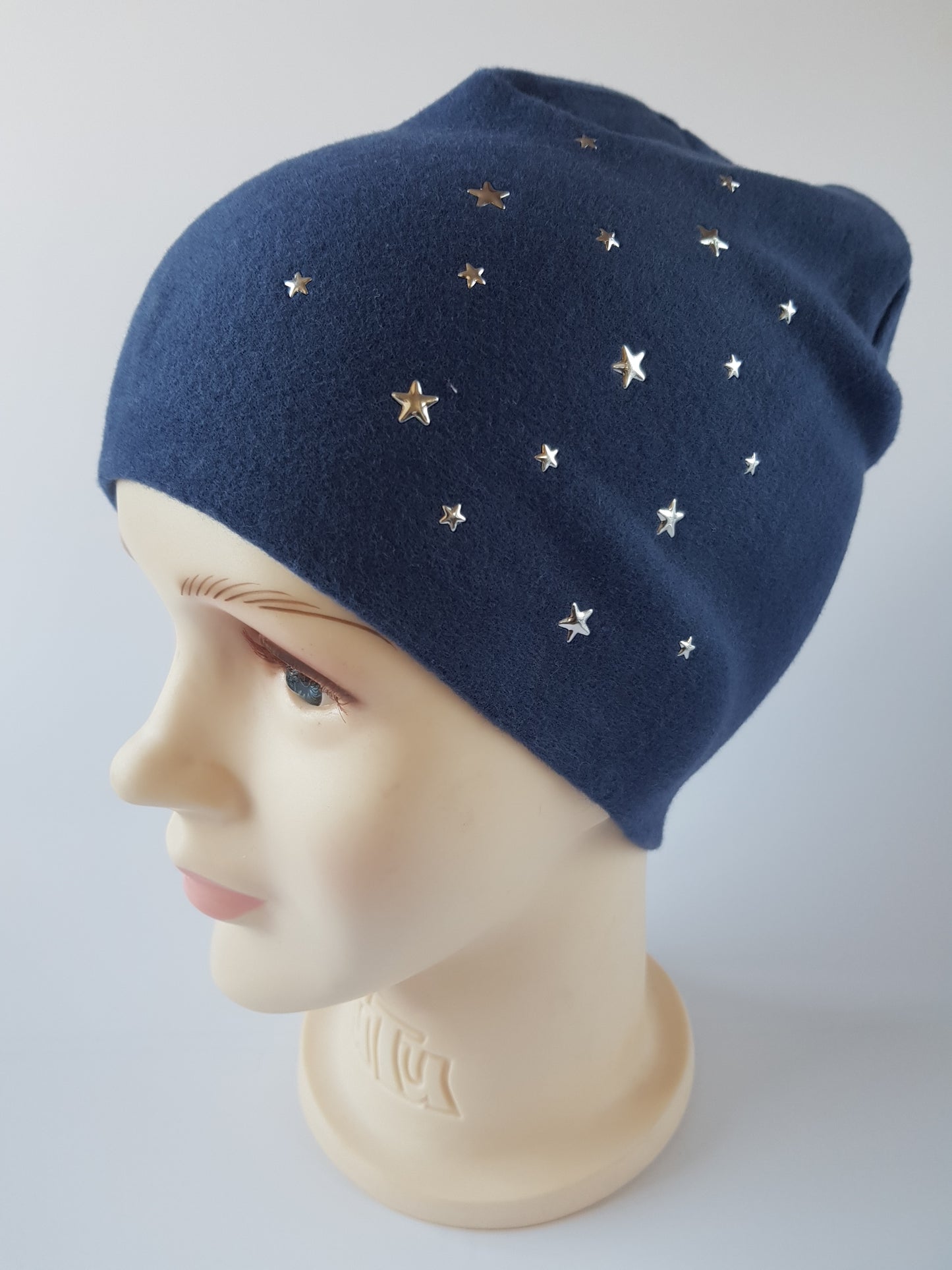 Kids Cotton Hat with Stars Studs