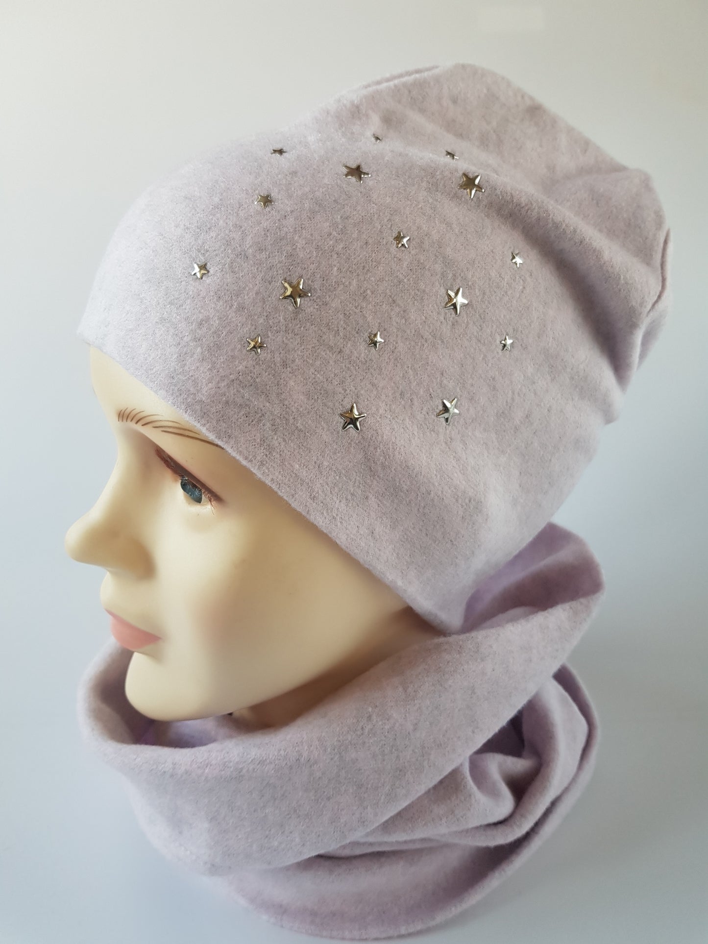 Kids Cotton Hat with Stars Studs