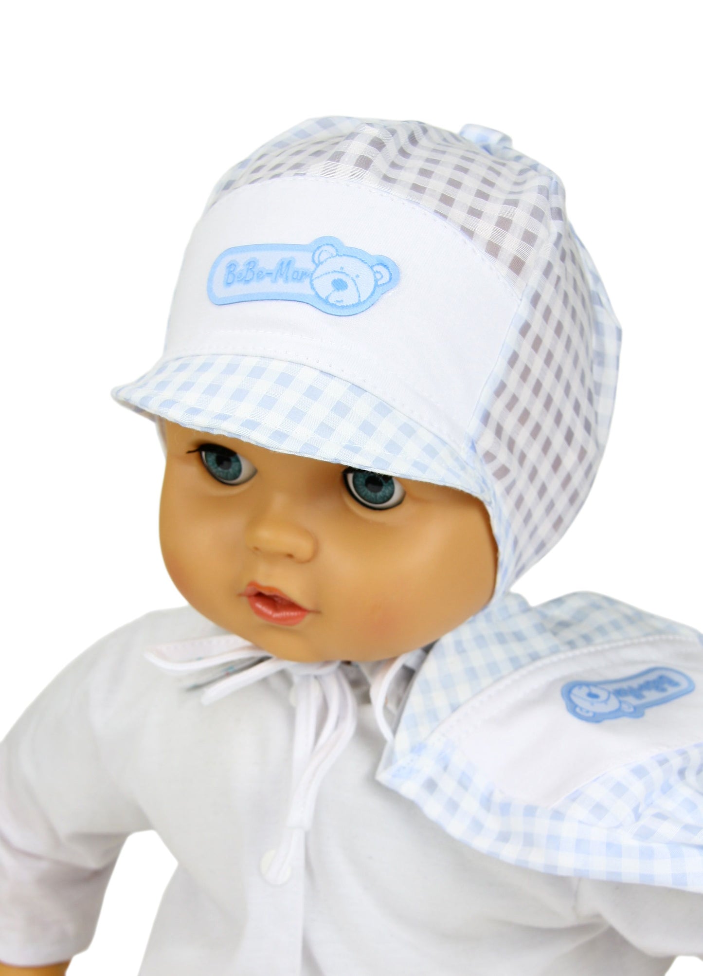 Baby boy summer hat with beak