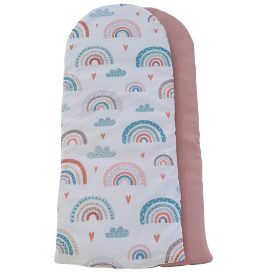 rainbows prints liner for evcushy sleep pod baby nest cotton pink padded
