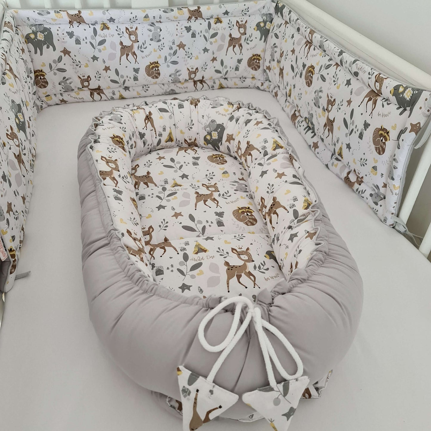 Baby Nest -Pod - Newborn Baby 10 pc's set Be Brave Wild One