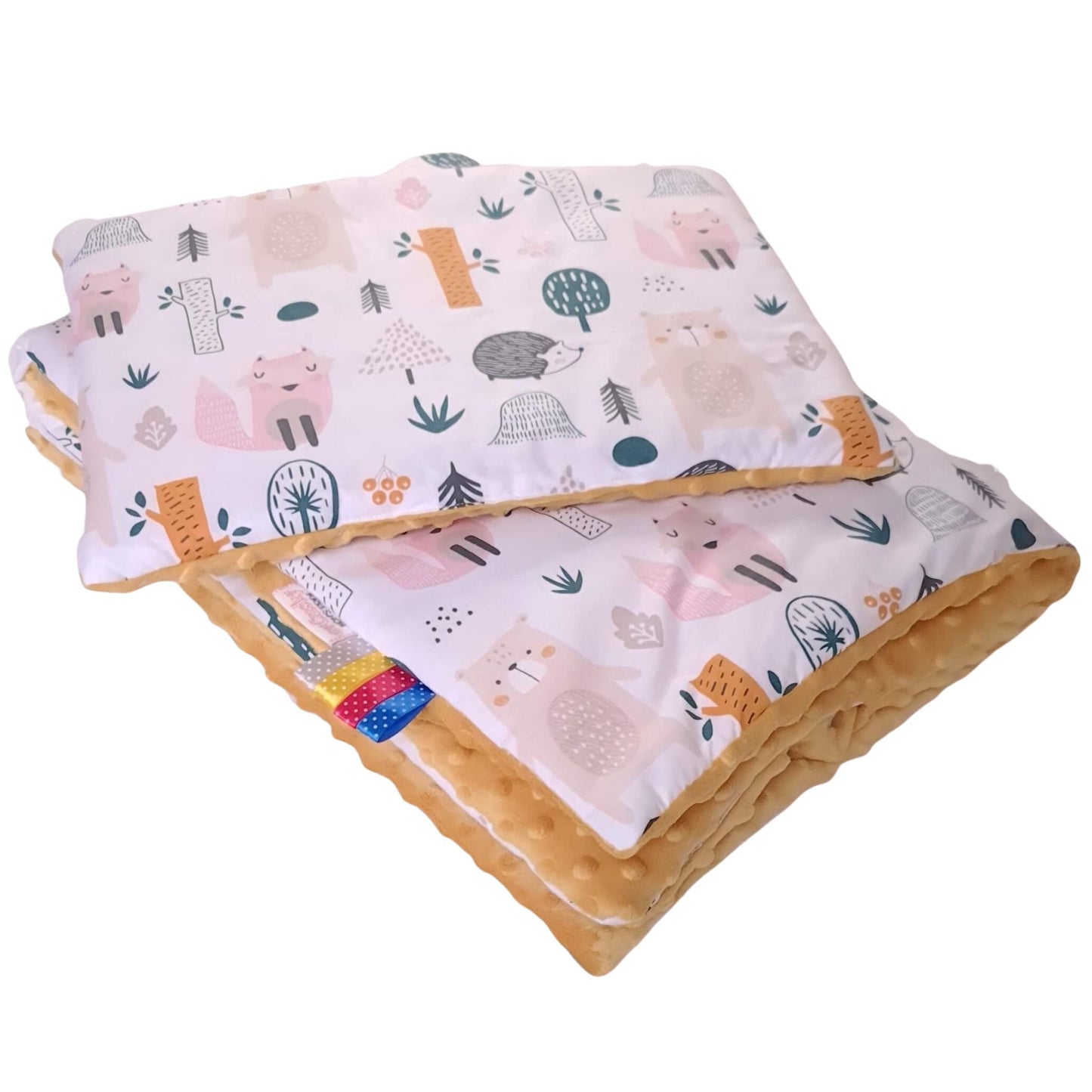 baby blanket quilt for toddler animals forest cosy blanket evcushy