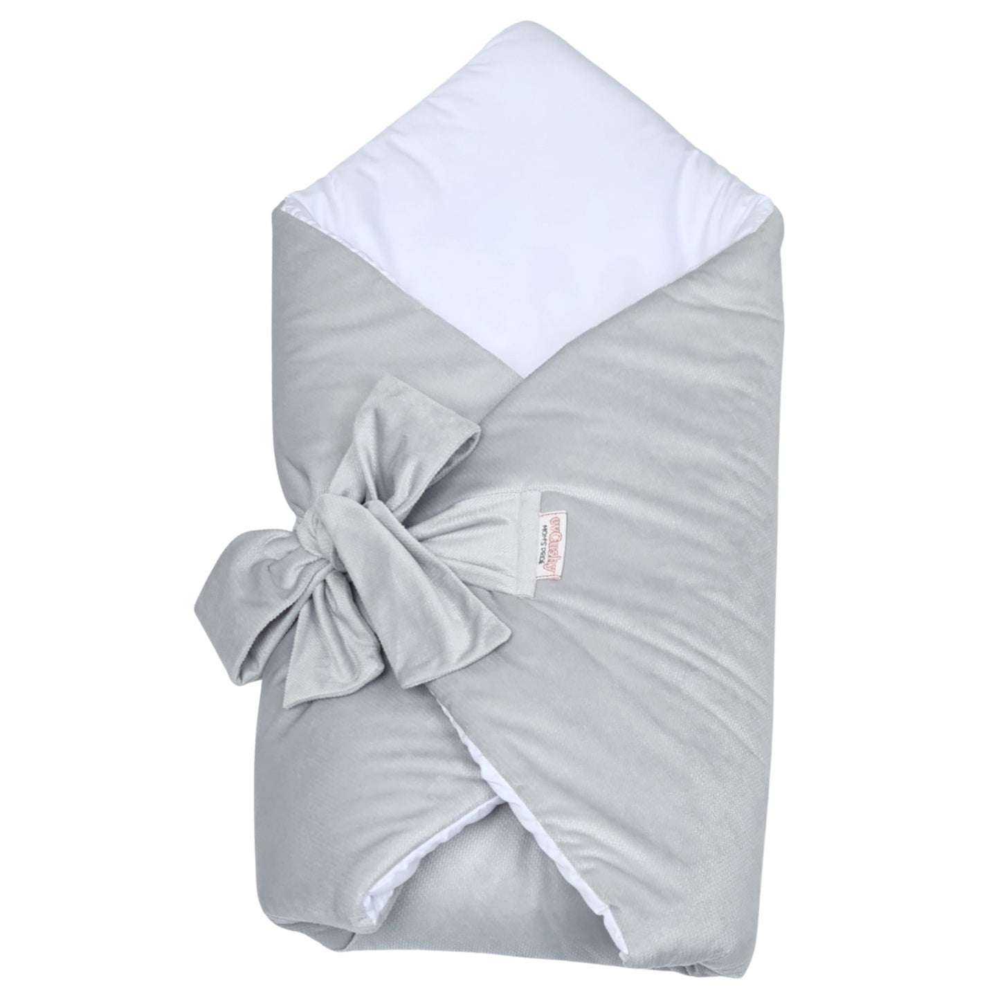 Sleeping Bag Swaddle 3 in 1 Velvet & Satin Grey