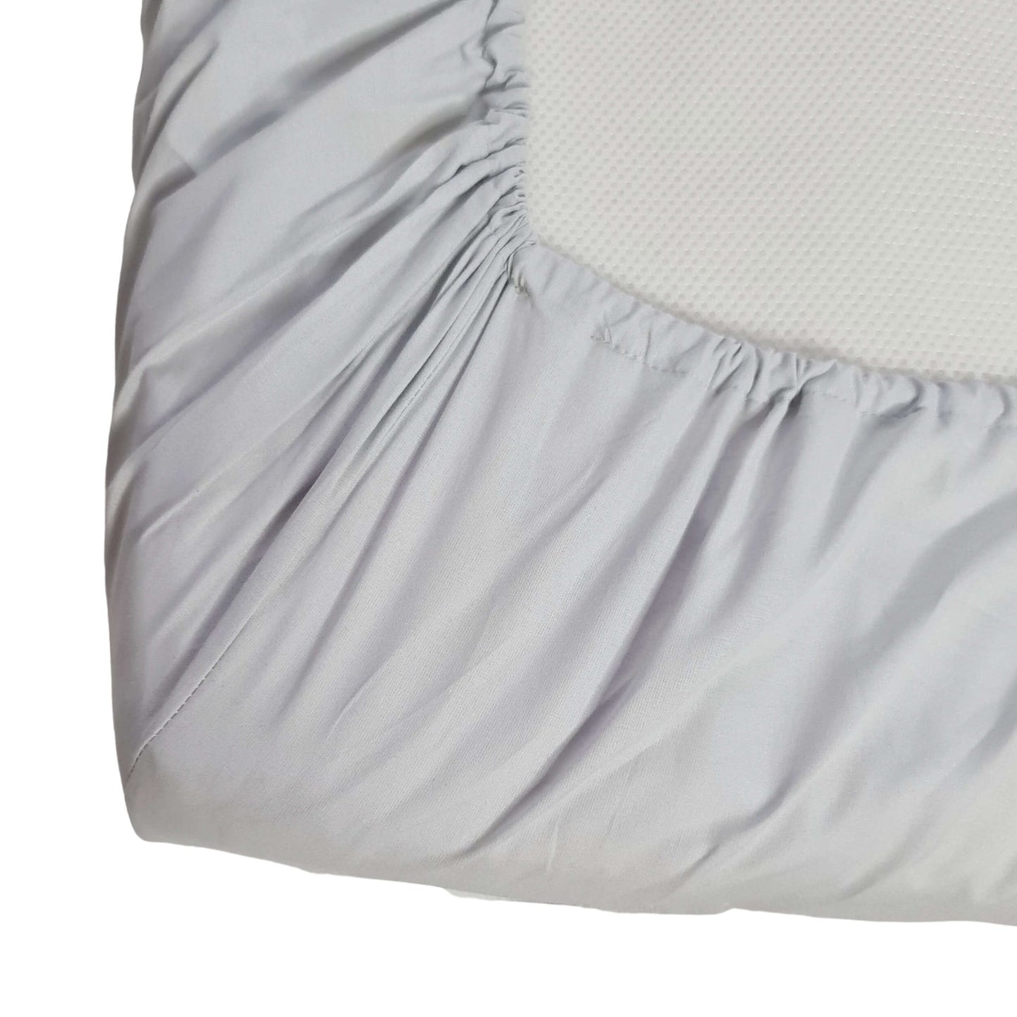 Cot Bed Fitted Sheet Size 70x140cm 100% Cotton Pink Grey