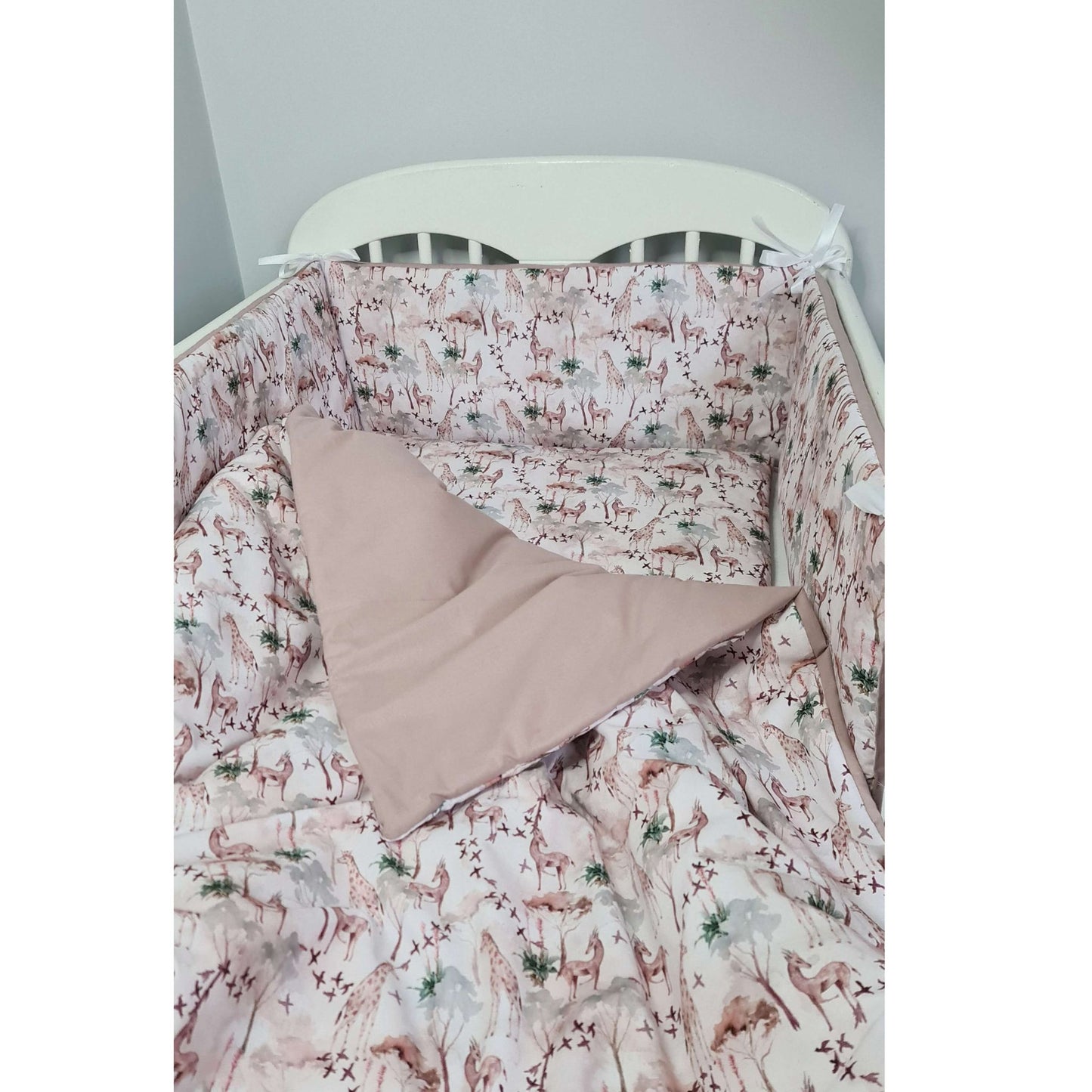 safari bedding for baby kids cot bumpers