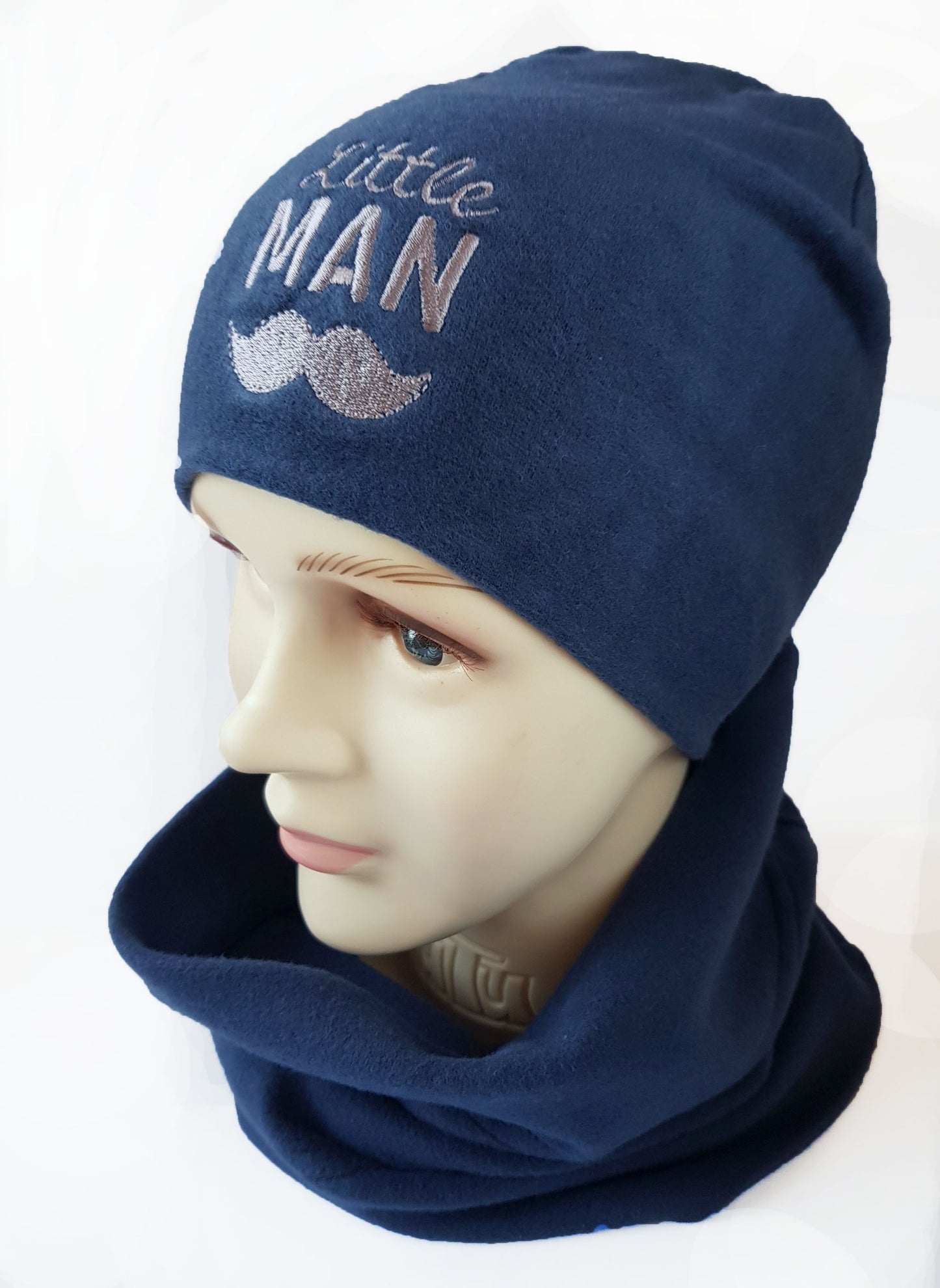 Kids Cotton Hat with “Little MAN” Embroidery