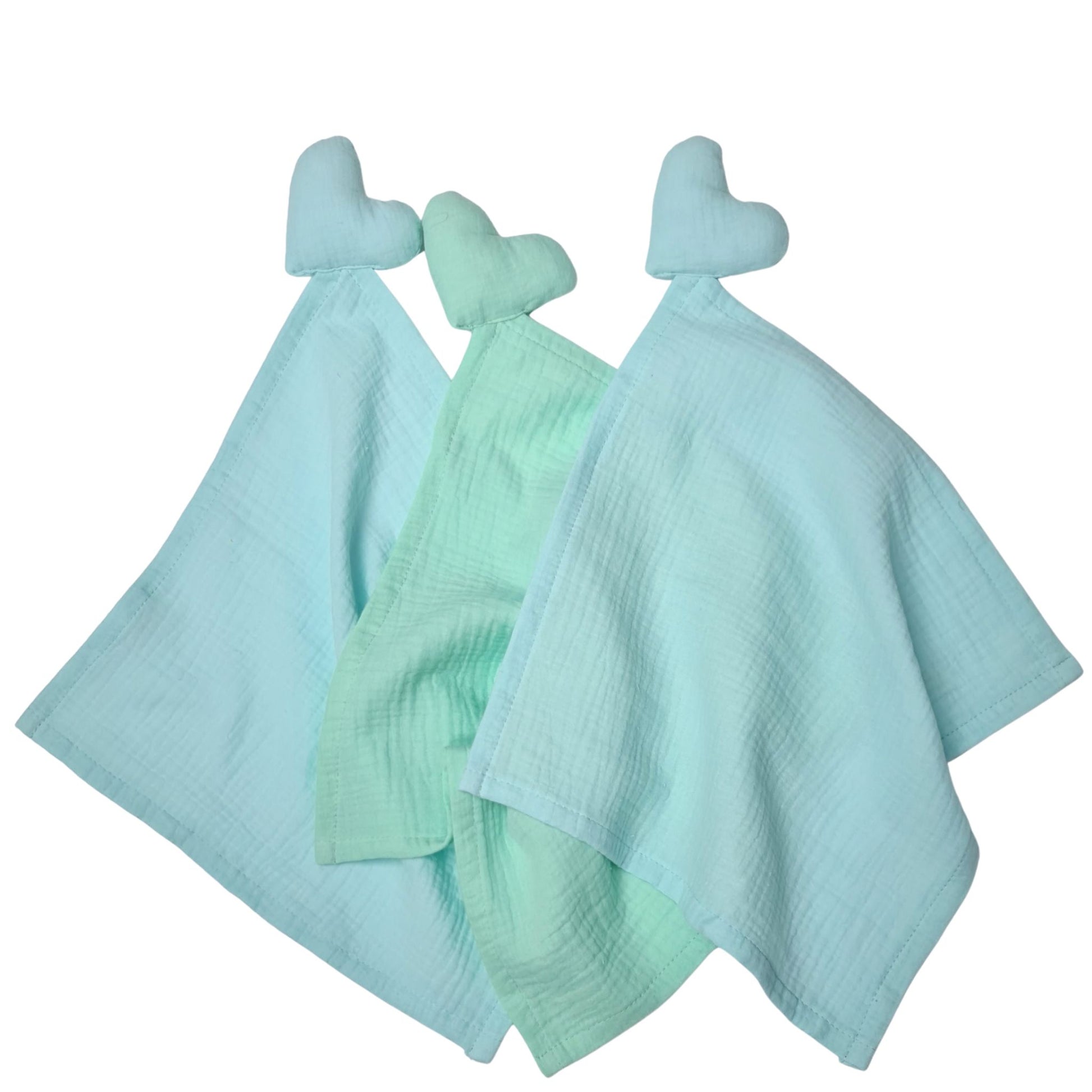 muslin squares 3 pack green blue comforter blanket new baby gifts