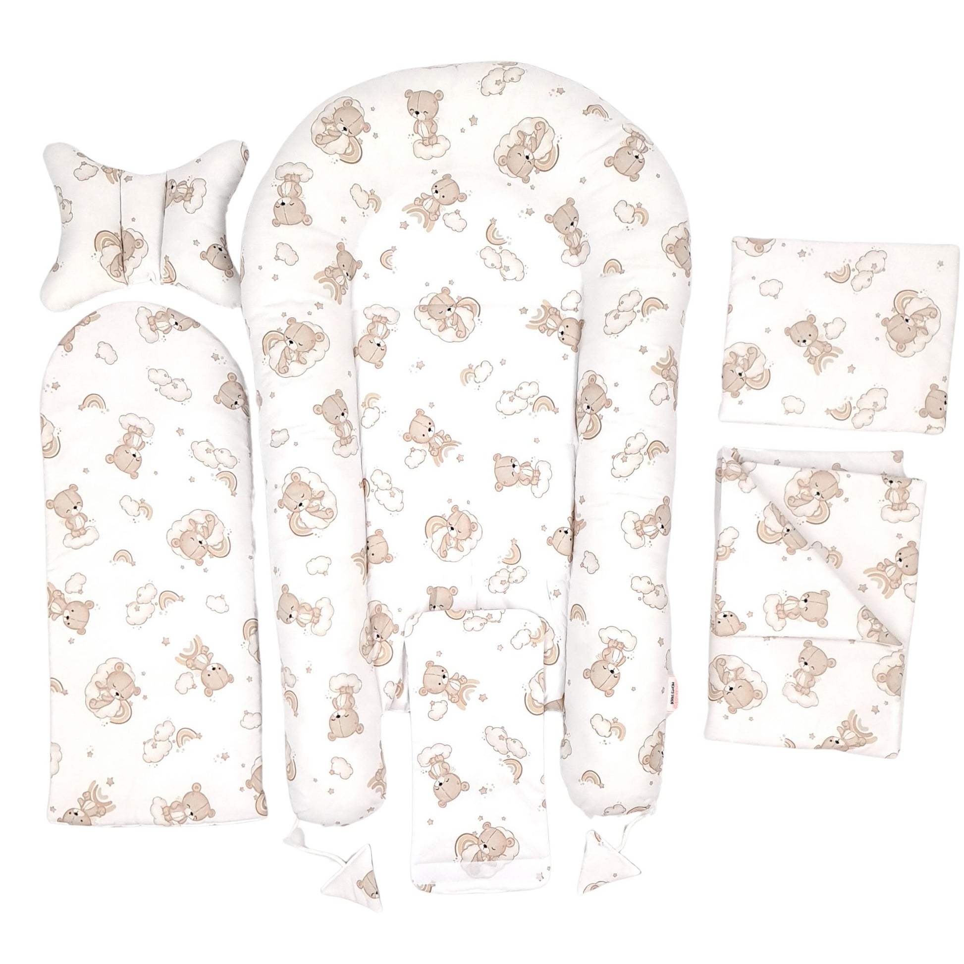 Evcushy Baby Nest with Removable Liner, Pillows & Quilt for newborn till 9 months