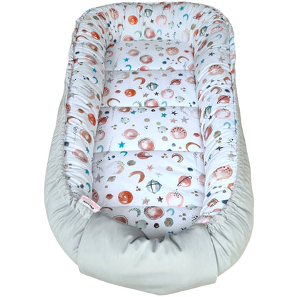 baby toddler nest sleep pod xxl planets grey