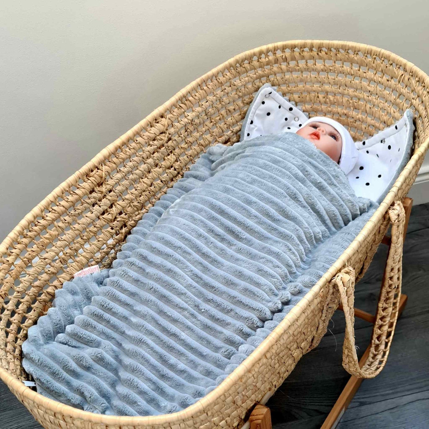baby blanket footmuff with zipp soft plush and cotton evcushy