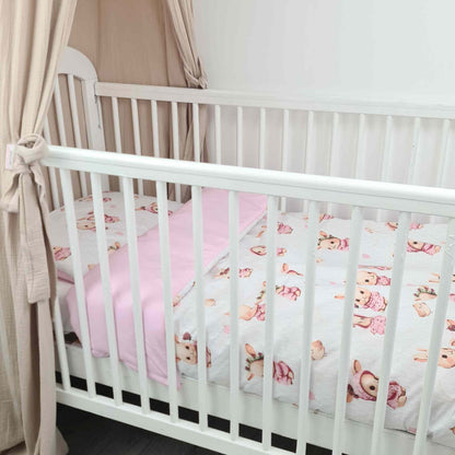 Cotton Bedding Set with Filling Bunnies Bliss | Pink