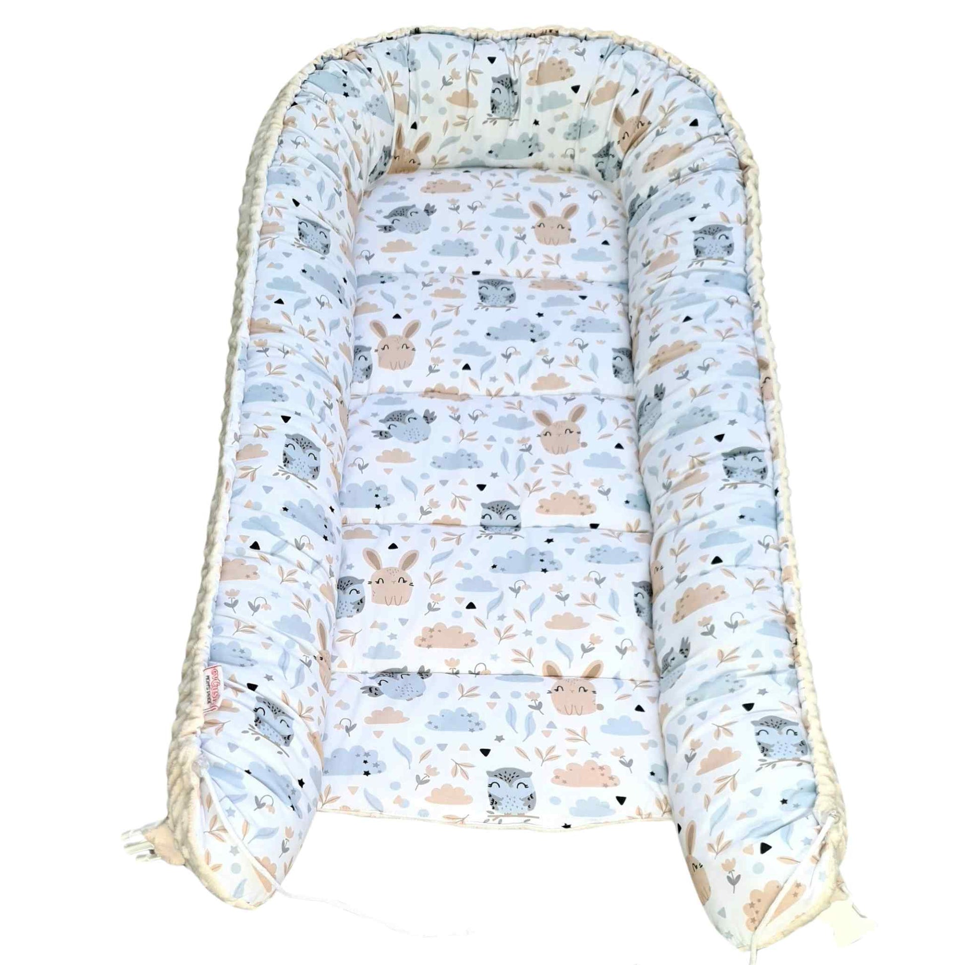 baby lounger cosy pillow to rest and play evcushy cream colour gender neutral up to 3 years