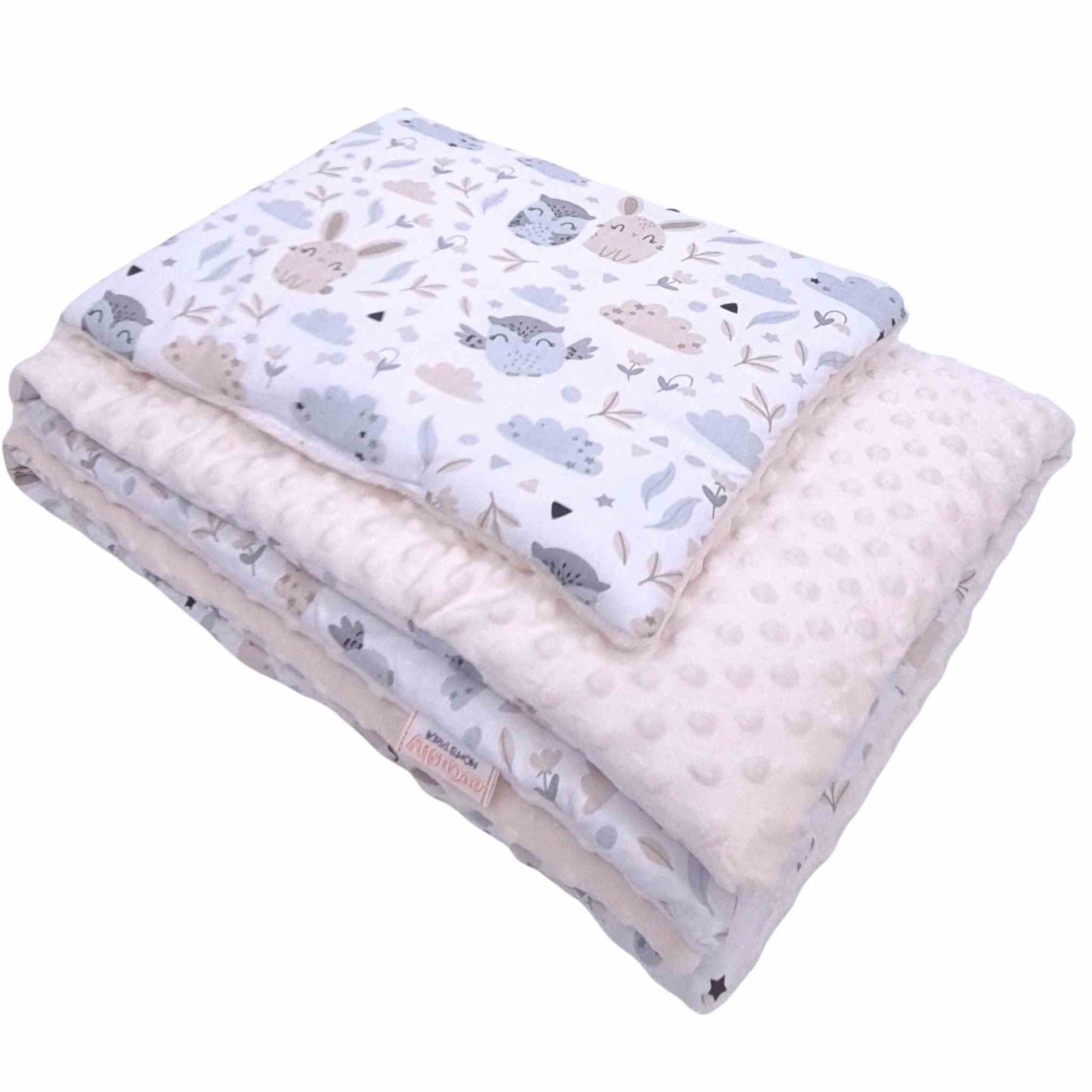 baby blanket and pillow quilt cosy warm bedding 0-18 months