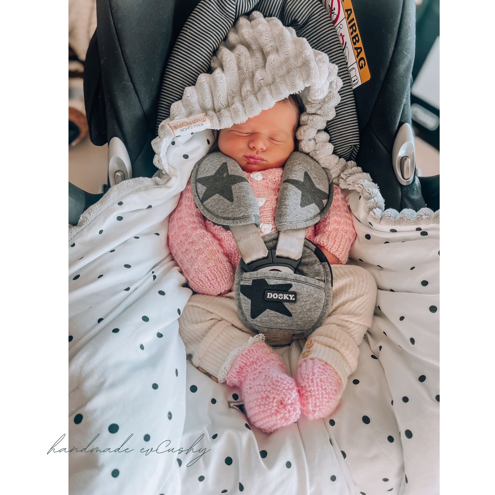 evCushy Blankets For Babies To Use In Car Seats Prams Carry Cots