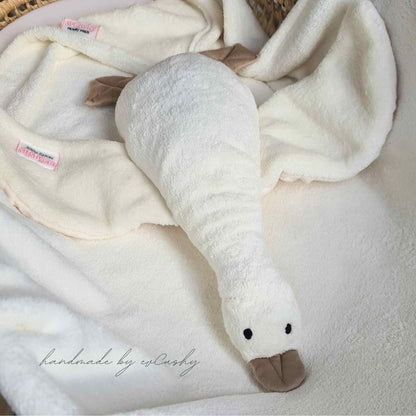 evcushy goose toy for children comforting effect plush delicate safe comforter