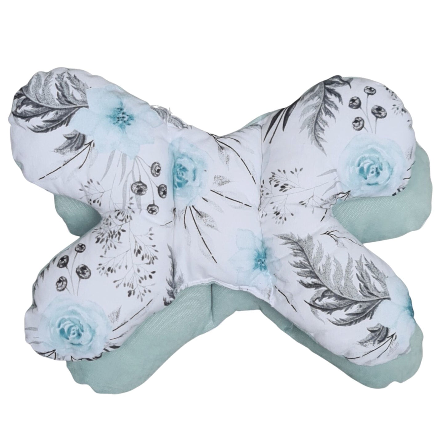 BABY SUPPORT PILLOW BUTTERFLY Mint Roses