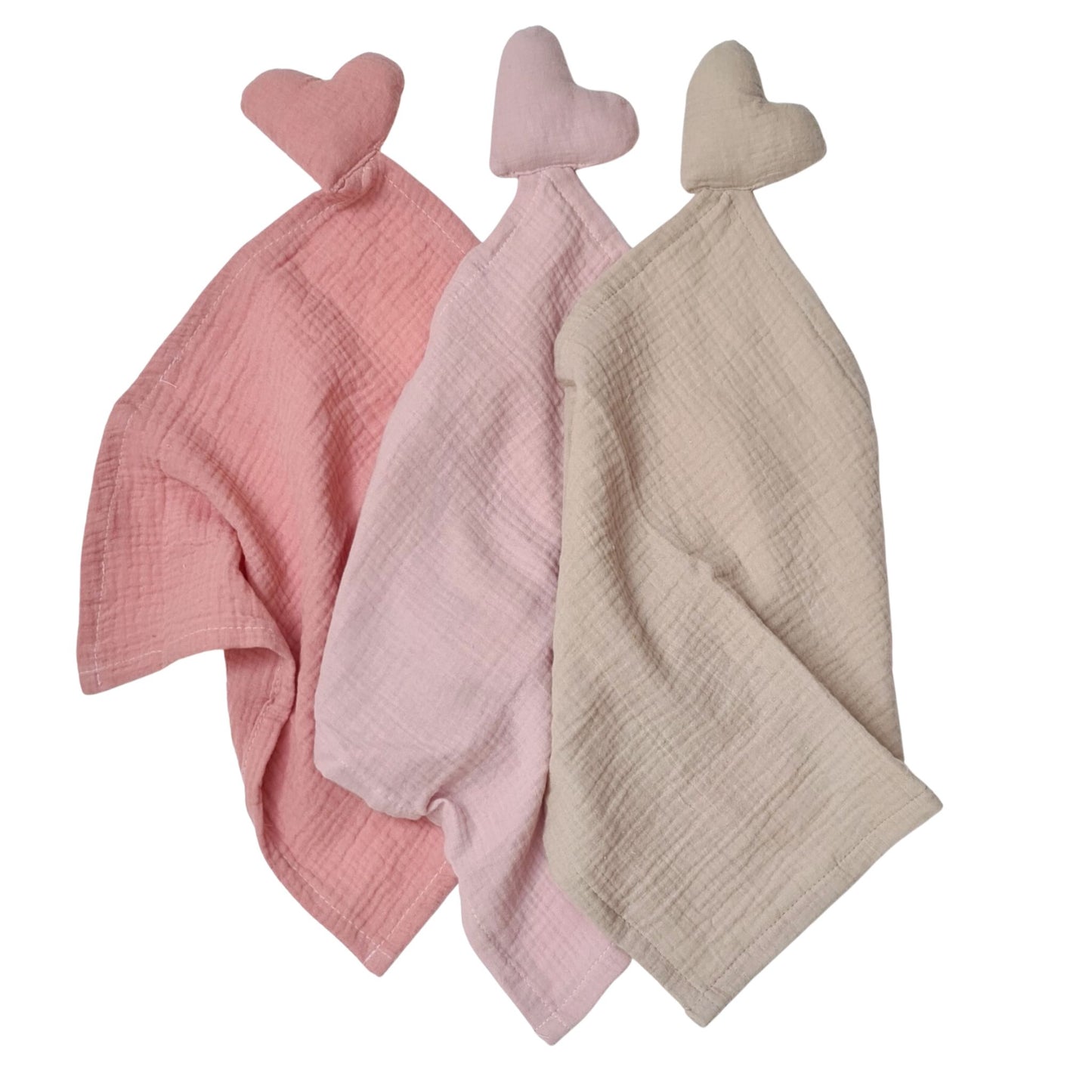 muslin cotton squares for baby 3 pack pink baby comforter