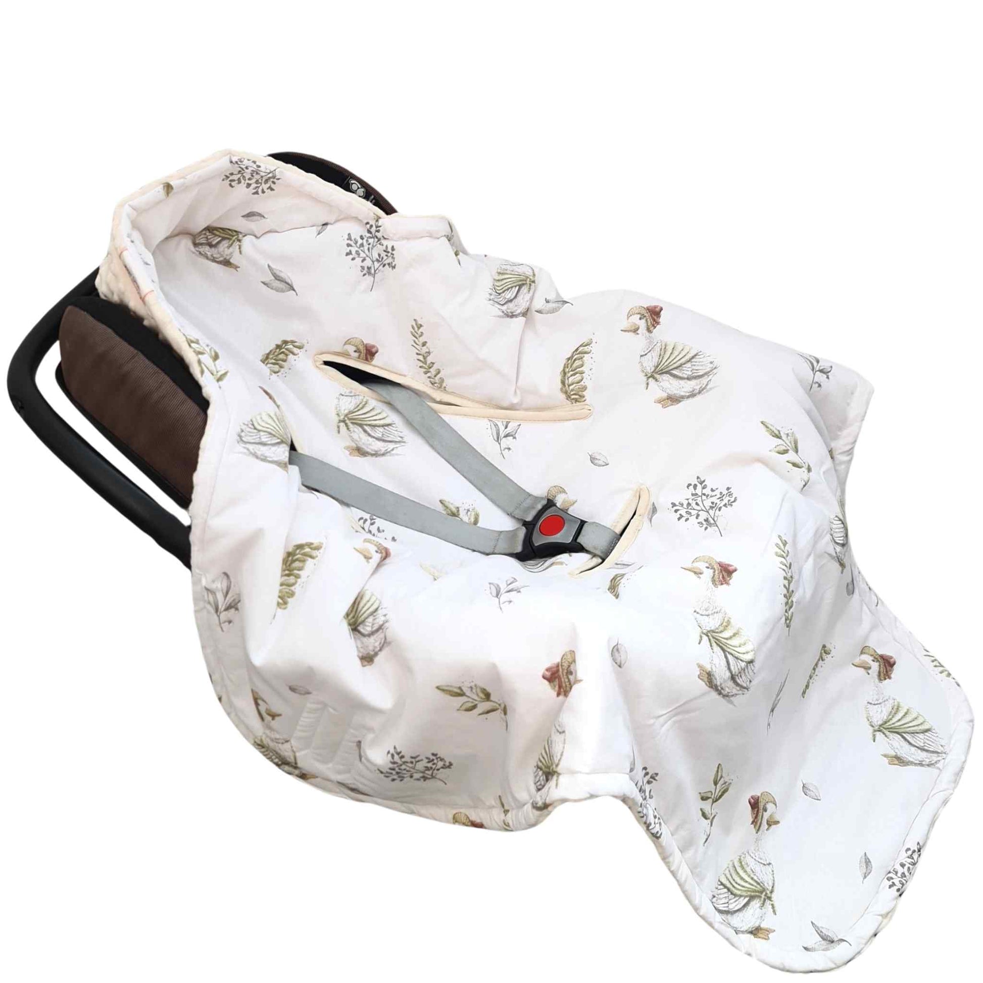 evCushy Car Seat Universal Blanket Swaddle Points Harness
