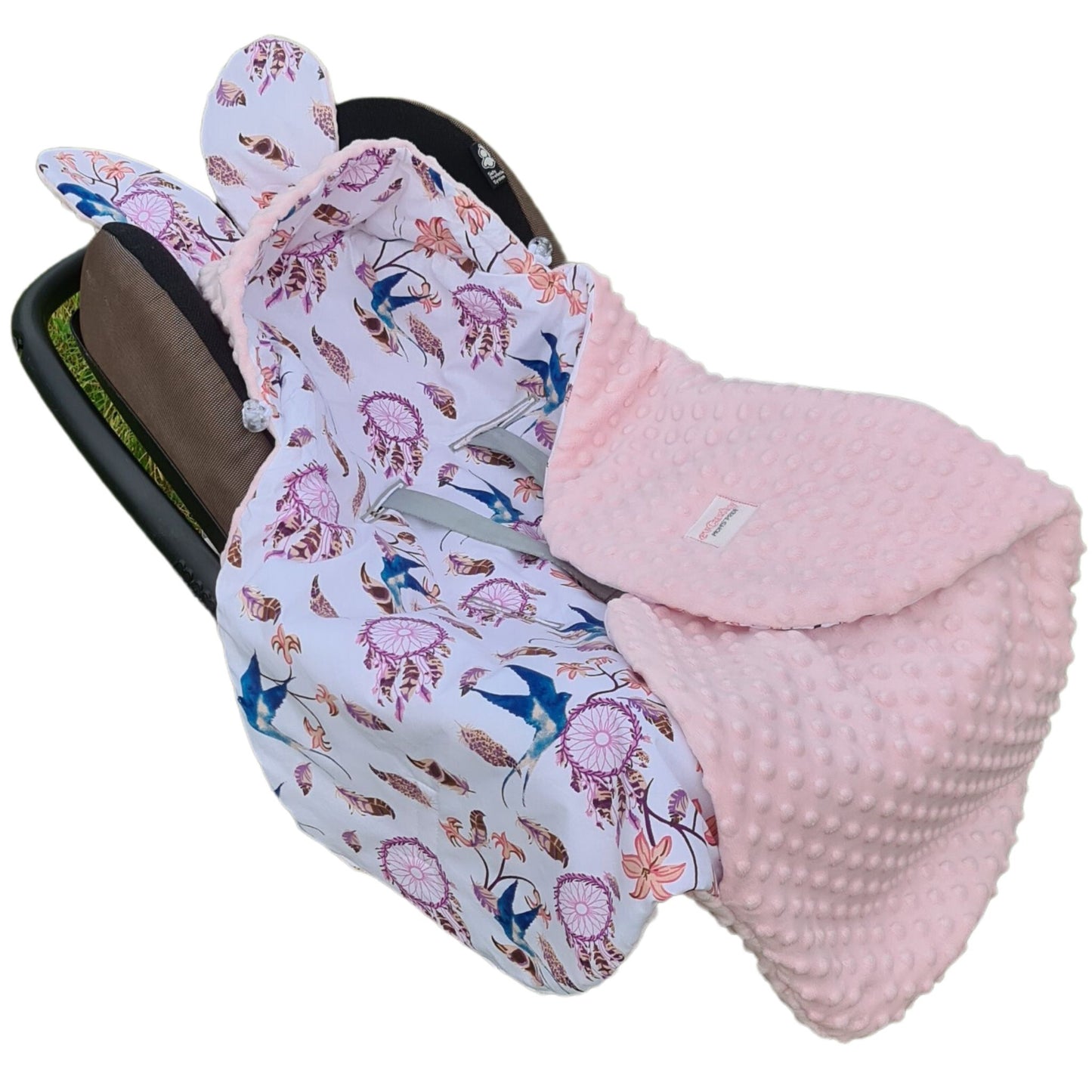 universal pink blanket for baby girl blanket with bunny ears