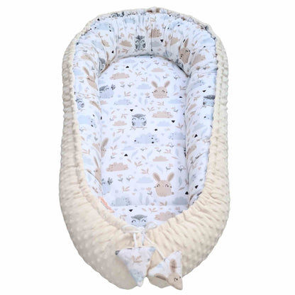 Baby Nest Pod Deluxe - 0+ Months Owls & Bunnies