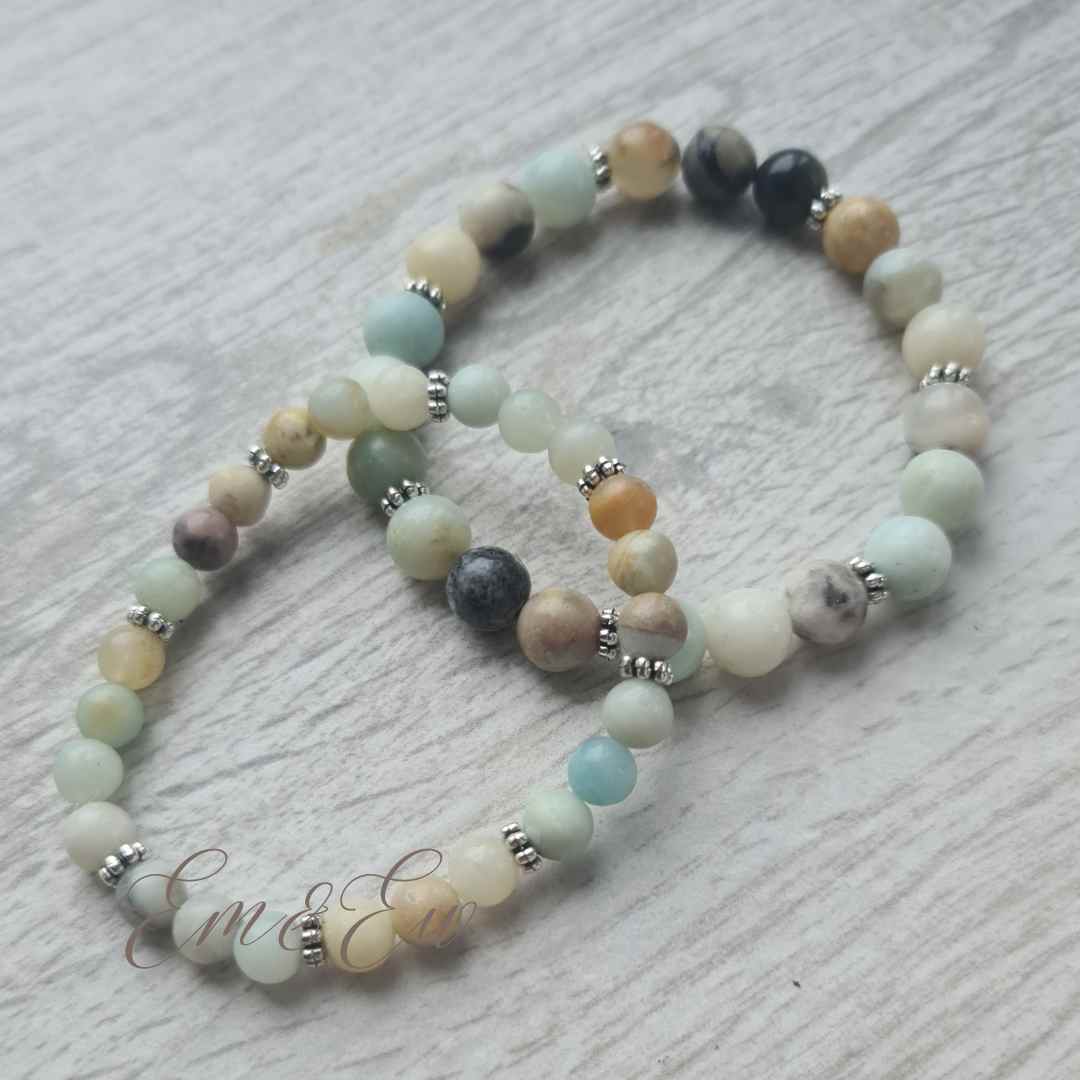 amazonite natural jewelry for mum and daughter EM&EW bracelets joy