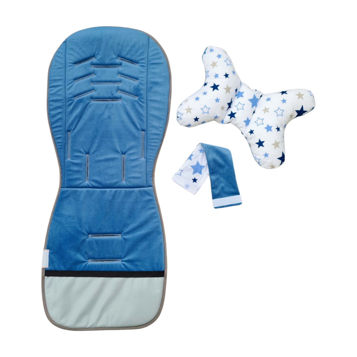 soft blue velvet baby accessories for strollers prams