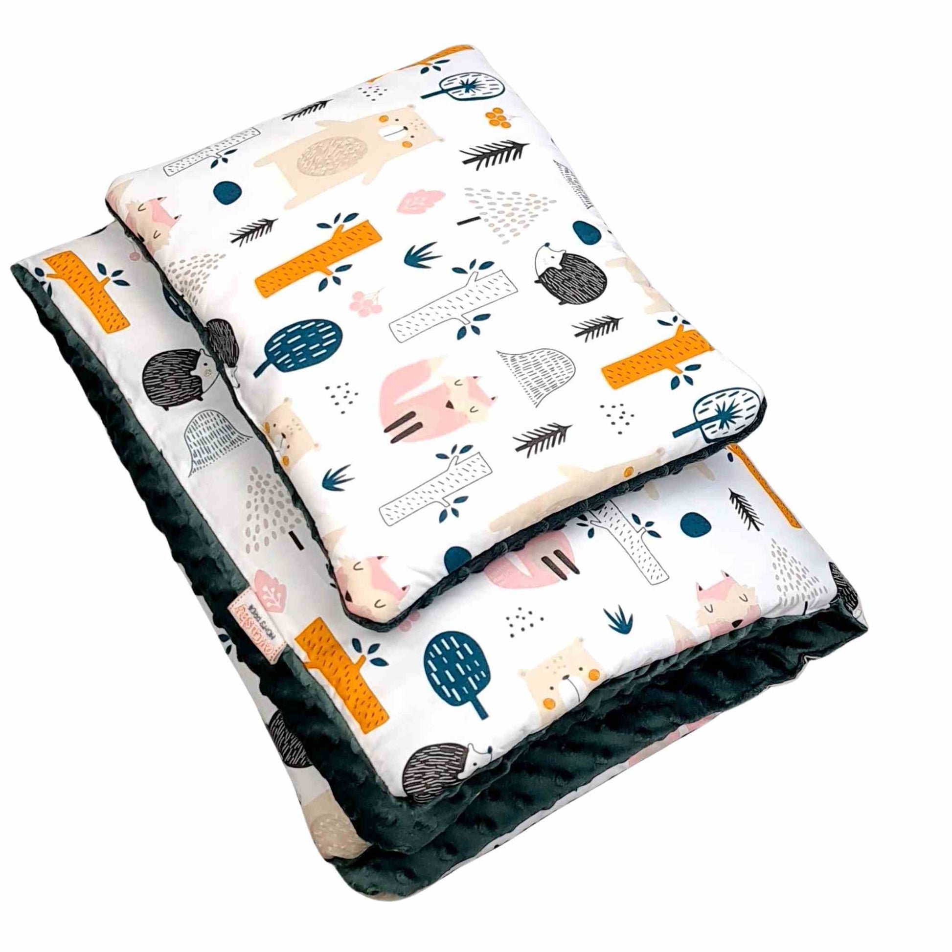 baby duvet, pillow set, newborn bedding, breathable cotton, soft bedding, toddler sleep set, green plush