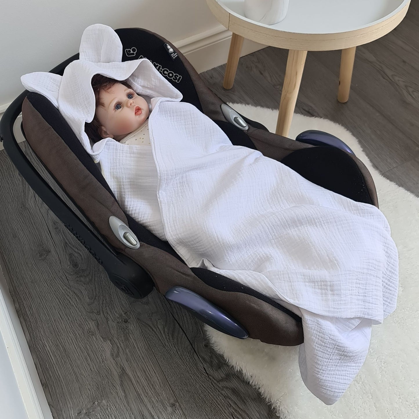 breathable baby summer blanket swaddle for car seat 0-12 months